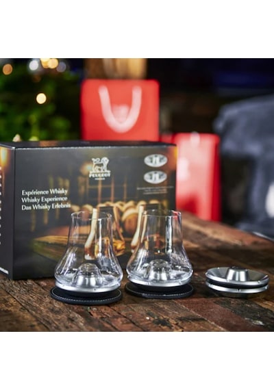 Peugeot Coffret 8 Parça 2 Kişilik Premium Viski Bardak Takımı Renkli