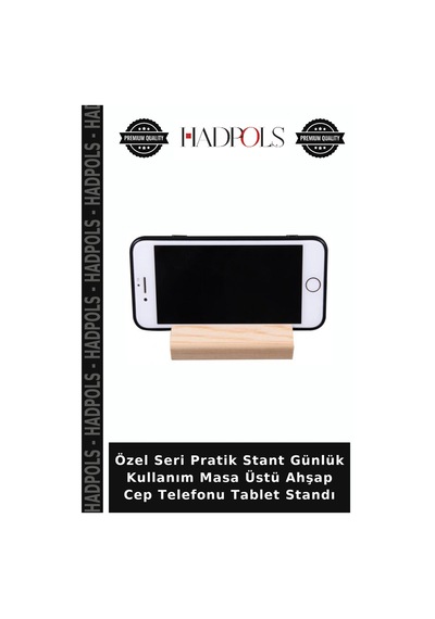 Özel Seri Pratik Stant Günlük Kullanım Masa Üstü Ahşap Cep Telefonu Tablet Standı