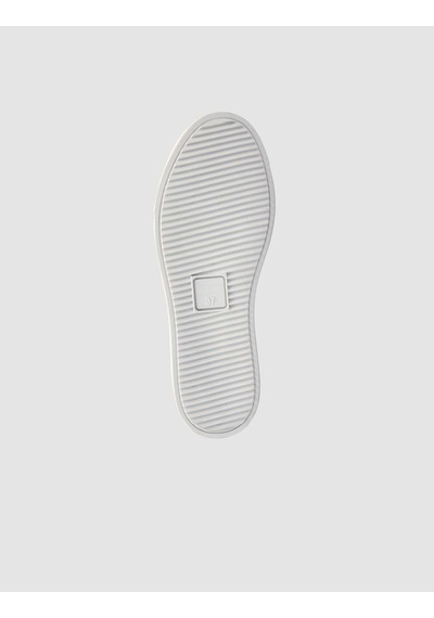 Monamae Beyaz - Gri Detaylı Kadın Sneaker Beyaz