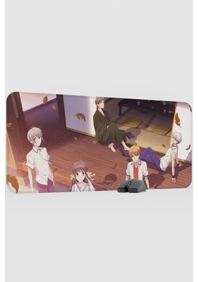 Fruits Basket Anime V5 - 90x40 Xxl Gaming Kauçuk Kaymaz Taban Mouse Pad Fare Altlığı