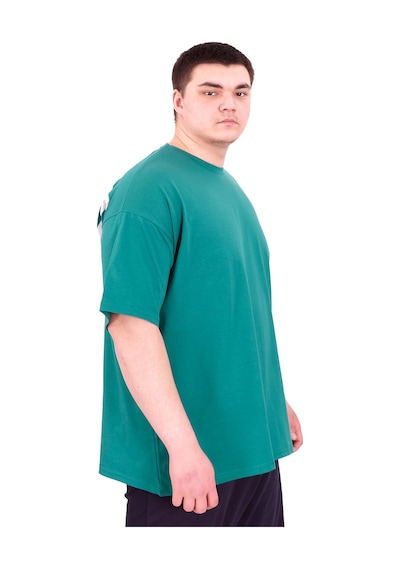 Mode Xl Büyük Beden Erkek T-shirt Bisiklet Yaka Born Tolyft U25029 Nefti Nefti