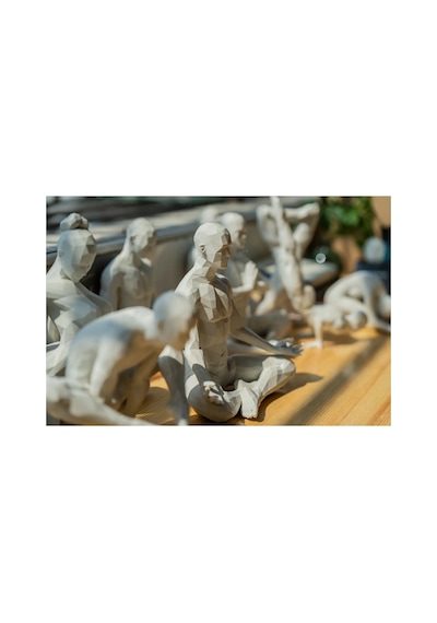 Yoga/meditasyon Yapan İskandinav Tarzı Biblo Heykel Figür Dekor Dekorasyon Hediyelik Denge Ve Huzur 12