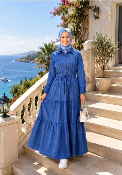 Hb Harma Time Butik Kadın Düğmeli Cepli Bağcıklı Tensel Kumaş Koyu Mavi Kot Elbise Koyu Mavi Koyu Mavi Hb Harma Time Butik Kadın Düğmeli Cepli Bağcıklı Tensel Kumaş Koyu Mavi Kot Elbise Koyu Mavi Koyu Mavi