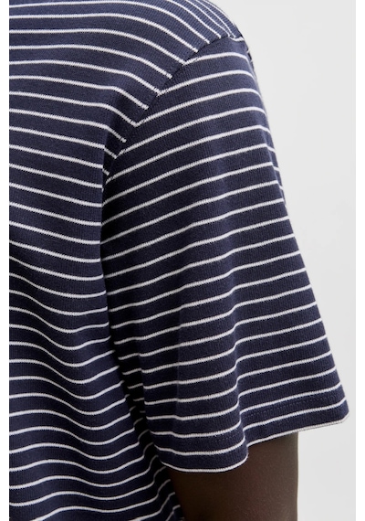 Jack & Jones Erkek T Shirt 12288015 Lacivert-beyaz Lacivert - Beyaz