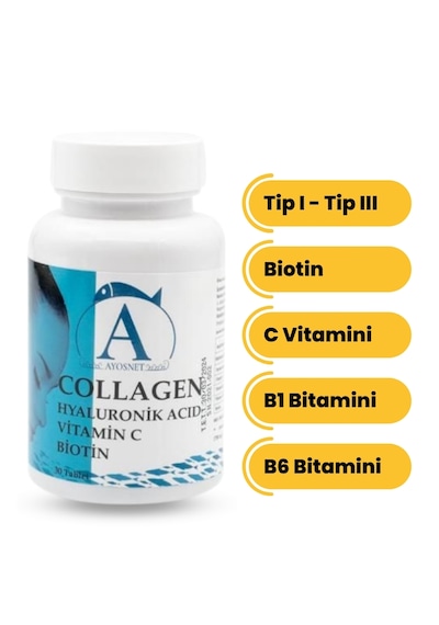 Ayos Life Tip1-Tip3 1700 Mg Hidrolize Kolajen 60 Tablet