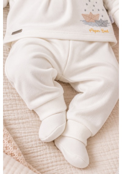 Babyhola %100 Pamuk Erkek Bebek Alt Üst Takım 13748 Gri