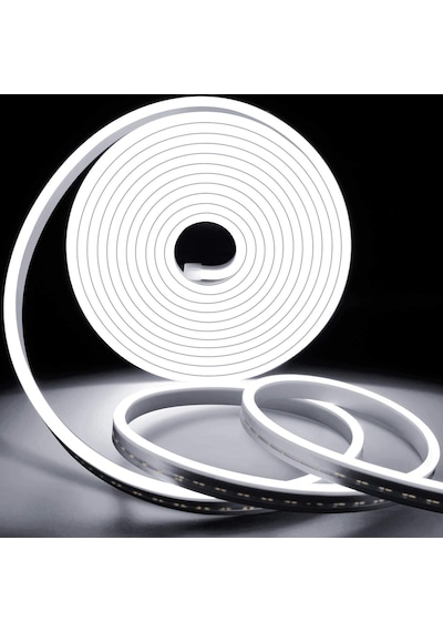 Neon Şerit Led Beyaz Işık 12V Silikonlu Su Geçirmez Neon Led Işık