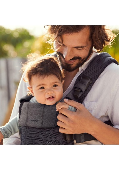 BabyBjörn 2'li Set Balance Soft Woven Jersey Tri-Fabric Dark Grey & Kanguru Harmony Mesh Antracite