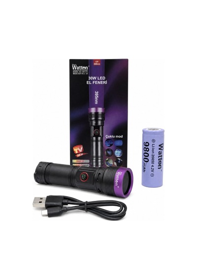 30w 395nm Şarjlı Uv Ultraviyole Led Işık Wt-711 Hmngoxxtptprp Çok Renkli