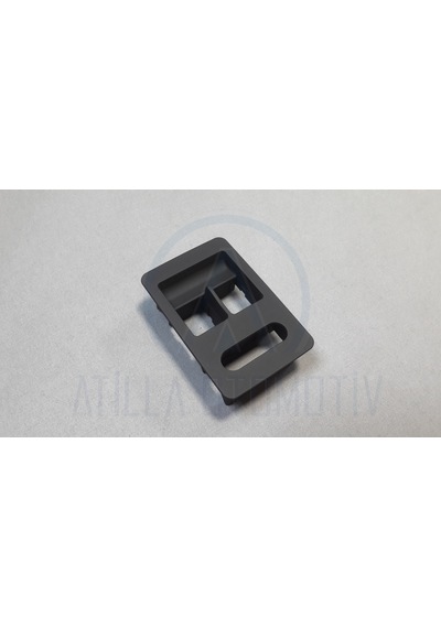 Vw Polo 6n2 1999-2002 Cam Düğme Çerçevesi Ön Sol İkili Siyah