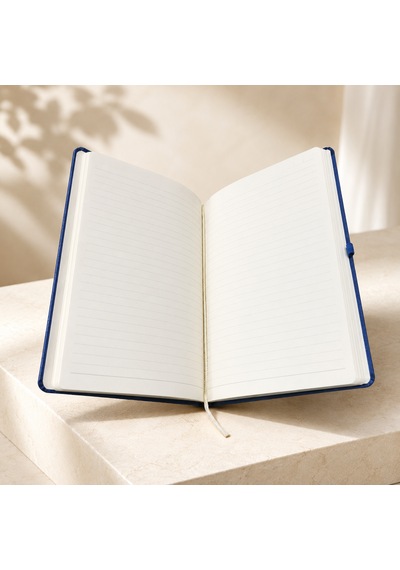 Şık Tasarım Lastikli Ajanda/defter - 4 Farklı Renk Seçeneği Lacivert