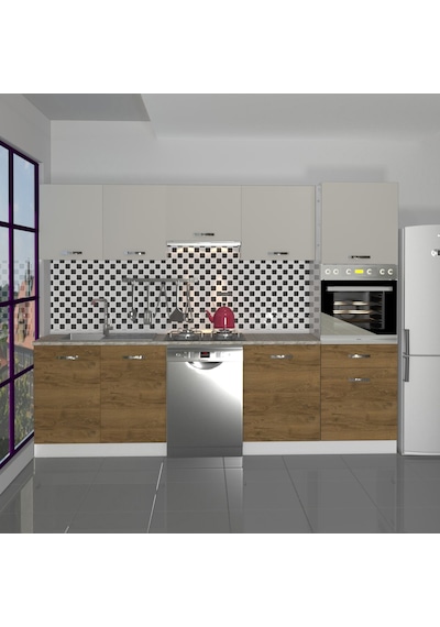 Decoraktiv Elite 280 Ankastre Boy Dolaplı Mdf Hazır Mutfak Dolabı - Tezgah Dahil - Pera - Kumtaşı Çok Renkli Decoraktiv Elite 280 Ankastre Boy Dolaplı Mdf Hazır Mutfak Dolabı - Tezgah Dahil - Pera - Kumtaşı Çok Renkli
