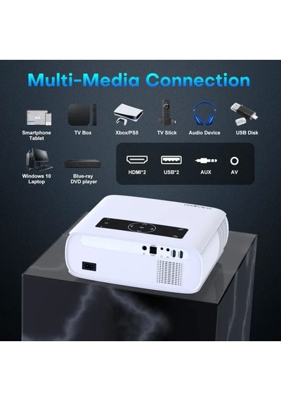 Grovıew 4k Projektör Wifi Ve Bluetooth Desteği