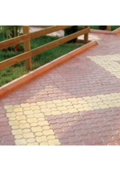 Plastik Parke Taşı Kalıbı Tekli Yonca Yatay 1/2 6 Cm (10 Adet)