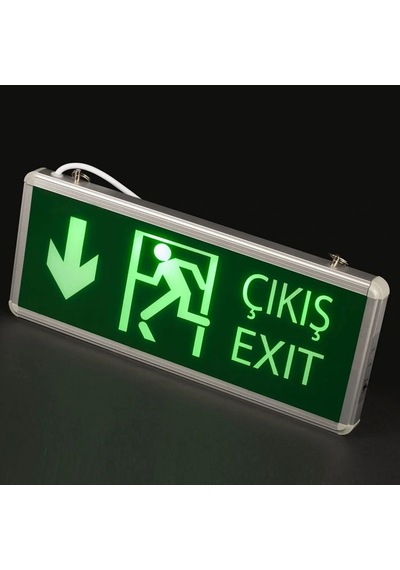 Noas 3w Aşağı Çift Yönlü Exit Led Acil Çıkış Armatürü Çok Renkli