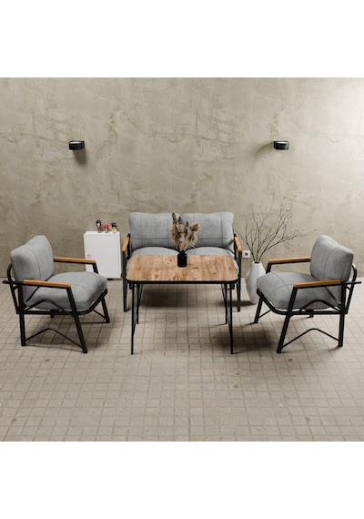 Mb Garden Furnıture Simetri Model, Balkon, Bahçe, Cafe, Metal Koltuk Takımı, Bahçe Takımı , Çay Seti, 2 1 1 Masa Gri Mb Garden Furnıture Simetri Model, Balkon, Bahçe, Cafe, Metal Koltuk Takımı, Bahçe Takımı , Çay Seti, 2 1 1 Masa Gri