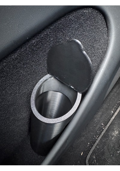 Tesla Model Y & Model 3 Uyumlu Çöp Kutusu - Şemsiye Kabı - Abs Plastik Isıya Dayanıklı 1