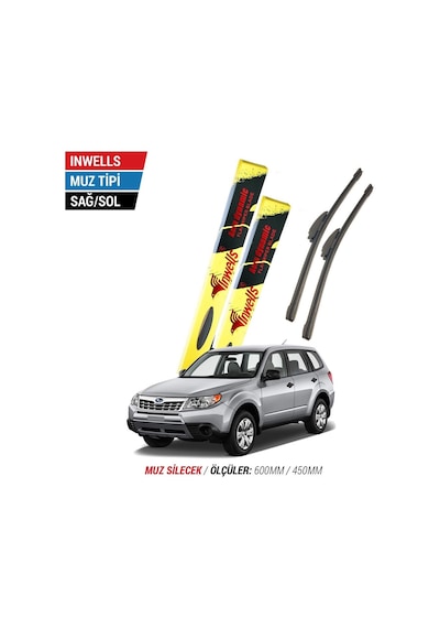 Subaru Forester İnwells Muz Silecek Takımı 2008-2012