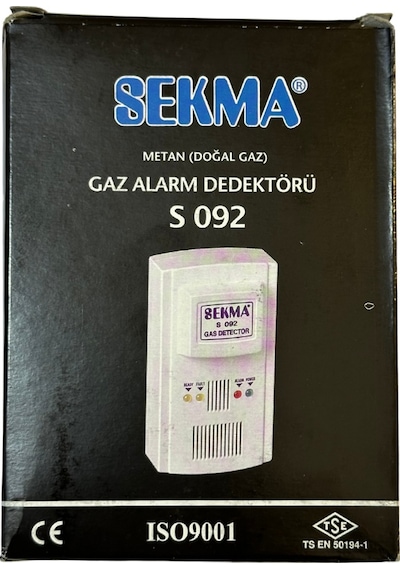 Sekma Doğal Gaz Metan Alarm Dedektörü S-092 2 Adet