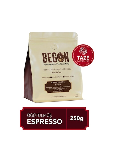 Begon Kahve Nord Kivu Premium Espresso Öğütülmüş Kahve 250 G