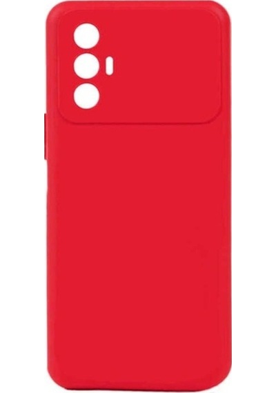 Tecno Spark 8 Pro Kılıf Zore Biye Silikon Kırmızı