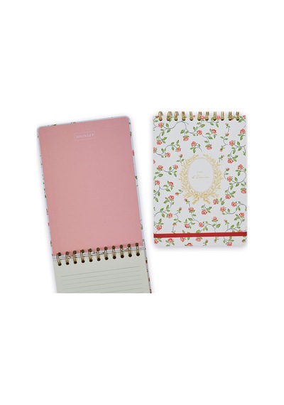 Episode A5 Spiralli Classic Floral 100 Yp. Defter - Rambling Rose Çok Renkli