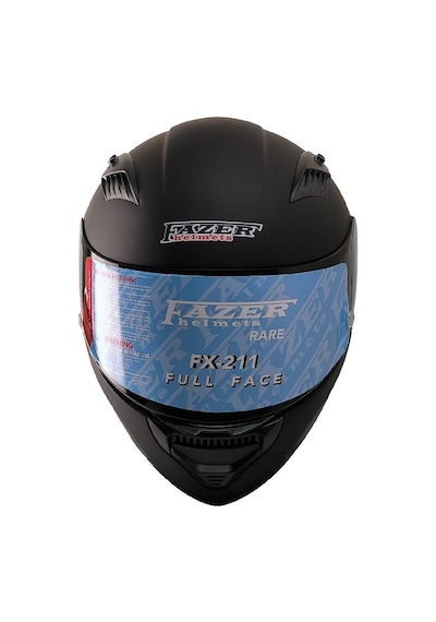 Fx211x Mat Siyah Motosiklet Kaskı Spoiler Mod Güneş Vizörlü Full Face Kask