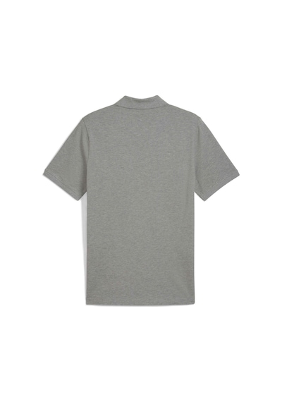Puma Essentials No 1 Logo Pique Erkek Gri Polo Yaka Tişört Gri