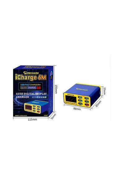 Icharge 6M Qc 3.0 Usb Akıllı Şarj Desteği Hızlı Şarj Içi