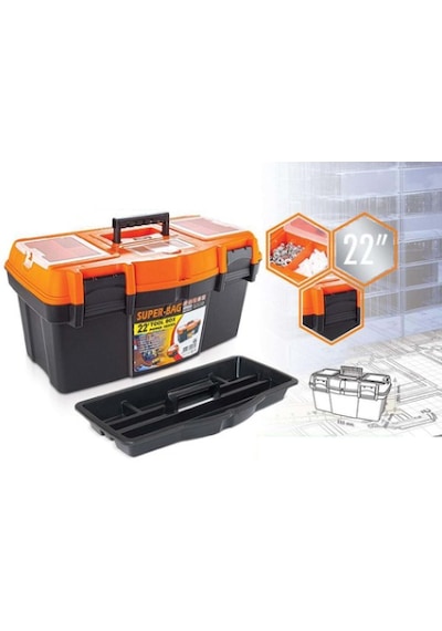 Super Bag 22 İnç Power Plastik Takım Çantası Organizerli