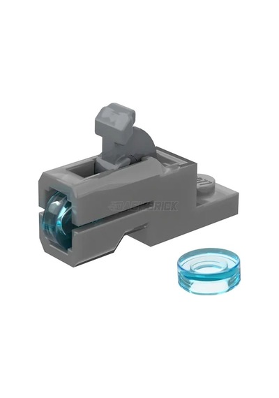 Minifigür Silahları: Star Wars Mermi Fırlatıcı, Patlatıcı, Ateşleyici Şeffaf Mavi Mini Moc