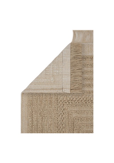 Cool Halı Rustika Bej Jüt Halı Modern Kabartma Desen Kaymaz İskandinav Tarzı Dekoratif Jüt Kilim Bej 5