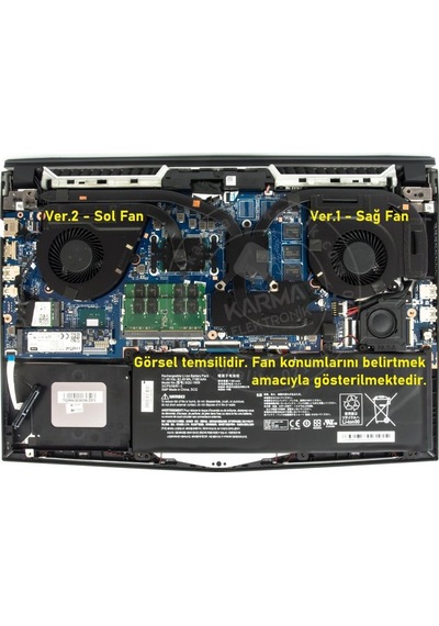 Casper Excalibur G650, G660, G750, G780 Notebook Gpu, Ekran Kartı Fanı / Ver.1 Sağ Fan / Fan642