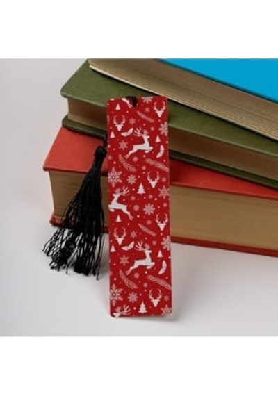 Yılbaşı Temalı Kitap Ayracı 13.5 Cm X 4 Cm Metal Malzeme