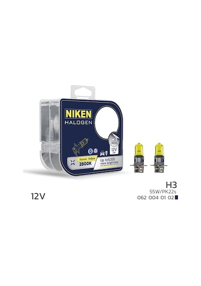 Nıken 12v H3 55w Sarı Işık Ampul Pk22s 2800k 1 Tk