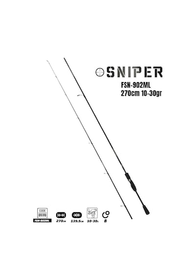 Fujin Sniper 270cm 10-30gr Bauer Airlight 4000 Spin Olta Takımı Seti