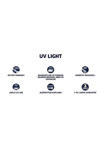 Varta 15638 Uv Led Fener 3Aaa Gri