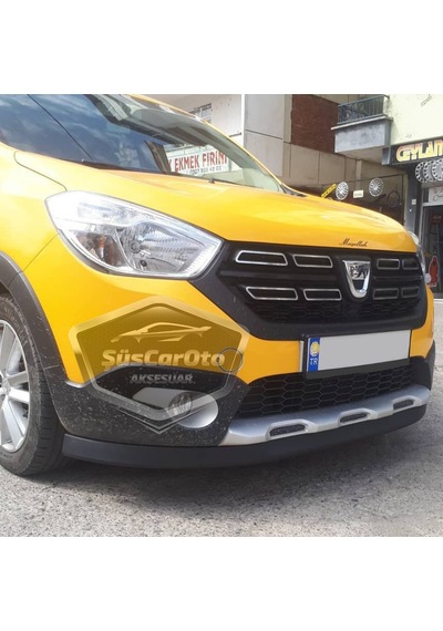 Dacia Lodgy 2012-2022 Uyumlu Üniversal Astra H Lip Esnek Ön Lip 2 Parça Tampon Altı Dil Karlık Ön Ek 00 Şüscaroto Aksesuar