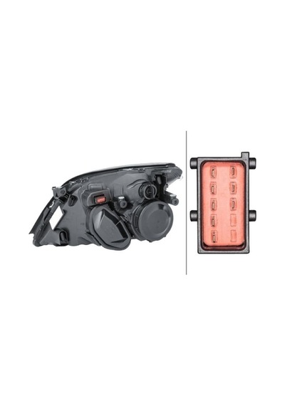 Opel Vectra 2002-2009 Arası 2.2 16v, 1.8 16v, 2.0 Dtı 16v, 2.2 Dtı 16v, 3.2 V6 Sağ Krom Hella Marka Far