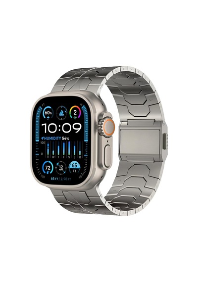 Apple Watch İle Uyumlu Titanyum Serisi Manyetik Tokalı Hafif Ve Rahat Çelik Kordon Kayış 42-44-45-46-49 Mm Boyutlarına Uyumlu Titanyum, Symetric Çok Renkli Apple Watch İle Uyumlu Titanyum Serisi Manyetik Tokalı Hafif Ve Rahat Çelik Kordon Kayış 42-44-45-46-49 Mm Boyutlarına Uyumlu Titanyum, Symetric Çok Renkli