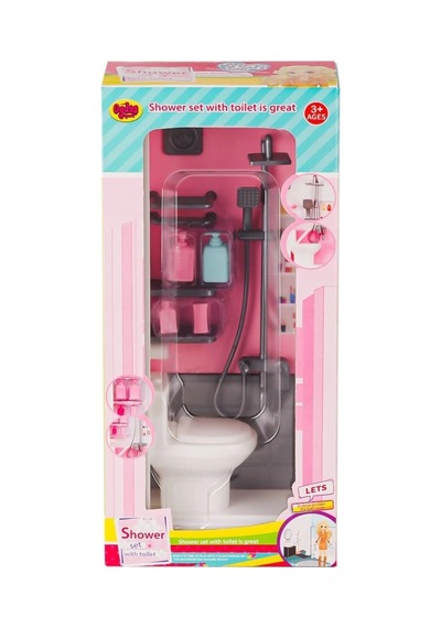 Mey İthalat 02379 Klozetli Banyo Oyun Seti -oydaş Oyuncak Renkli