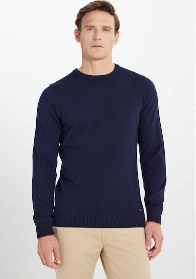 AC&Co / Altınyıldız Classics Erkek Lacı Sıcak Tutan Yün Standart Fit Normal Kesim Bisiklet Yaka Triko Kazak Lacı AC&Co / Altınyıldız Classics Erkek Lacı Sıcak Tutan Yün Standart Fit Normal Kesim Bisiklet Yaka Triko Kazak Lacı