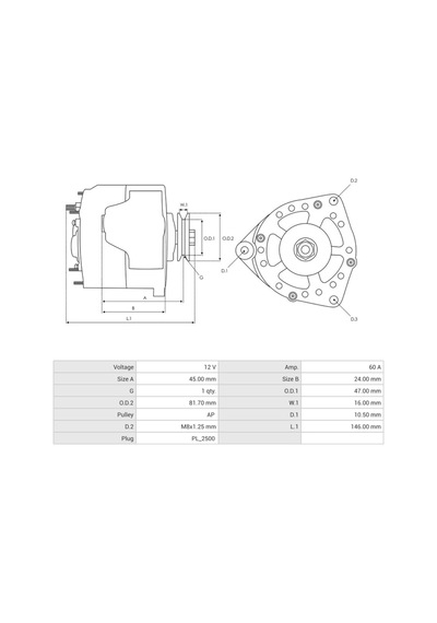 12v Alternatör Dinamo Nıppon Denso Tipi 60 A 2 Fiş Ig-l Daıhatsu Hıjet-johndeere-forklift
