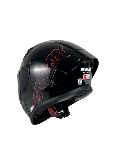 Kask Sway F357 Kask Parlak Siyah