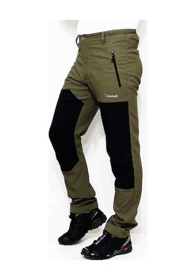 Mudwill 750101 Alpin Likralı Erkek Outdoor Pantolon-haki Siyah Çok Renkli