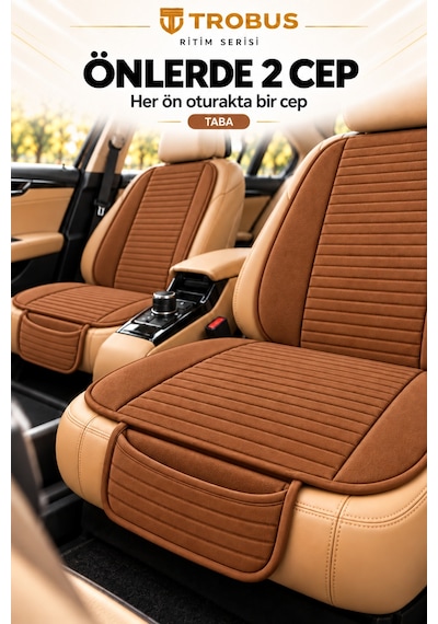 Trobus Ritim Opel Astra 2011-2015 Baby Face Ön İkili Koltuk Minderi Taba