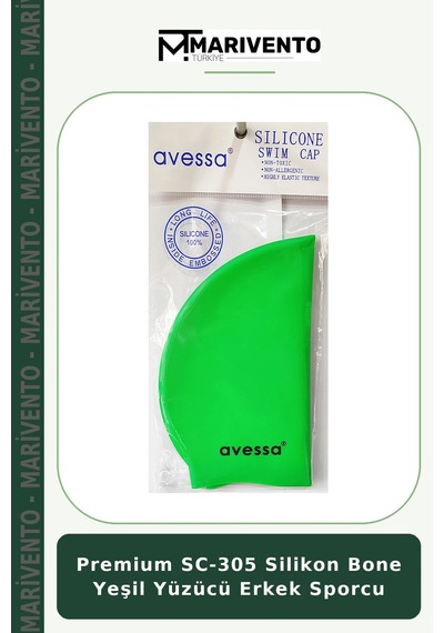 Premium Sc-305 Silikon Bone Yeşil Yüzücü Erkek Sporcu