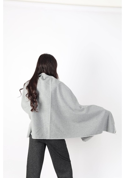 Şık Kullanım Pamuk Polyester Şal-füme