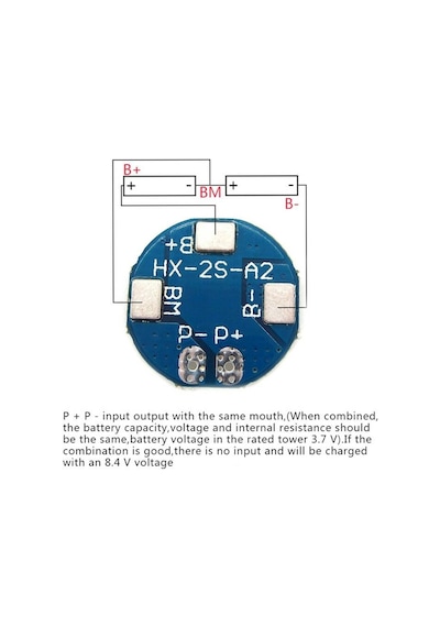 2S 5A Bms Lityum Li-İon Batarya Koruma Kartı 18650 Lipo