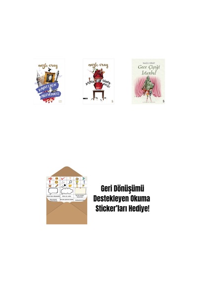 Hayatımın Müsveddesi + Kalbin Güneybatısı + Gece Çiçeği İstanbul + Okuma Sticker'ları